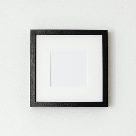 Empty frame for artwork